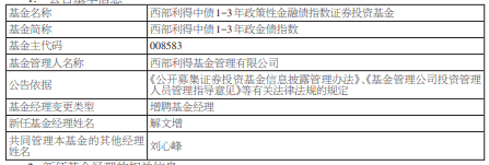 西部利得合赢与西部利得中债1-3年政金债增聘解文增