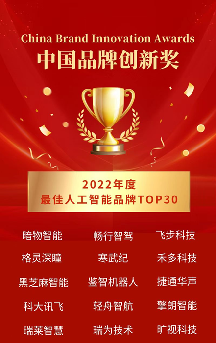 再获认可！擎朗智能荣获2022年最佳人工智能品牌TOP30