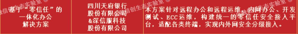 深信服零信任护航四川天府银行信创数字化安全，入选「金融信创优秀解决方案」