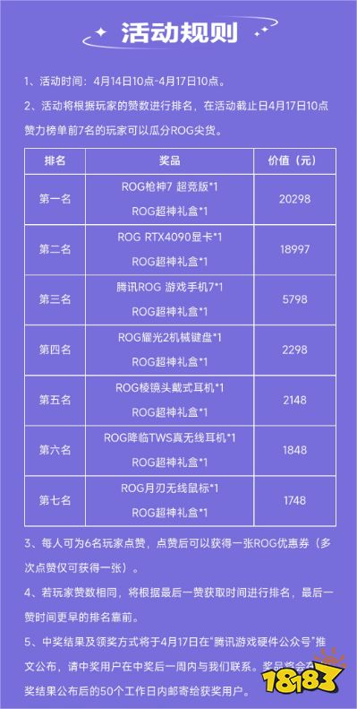 ROG7首发福利大派送!动动手指就有机会瓜分ROG全家桶?