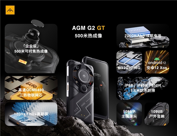 >AGM G2 GT正式发布，首发500米热成像，售价5999元起