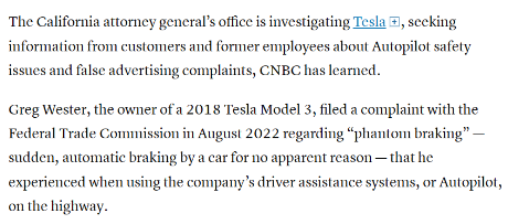 特斯拉面临加州调查：Autopilot功能安全性问题成焦点