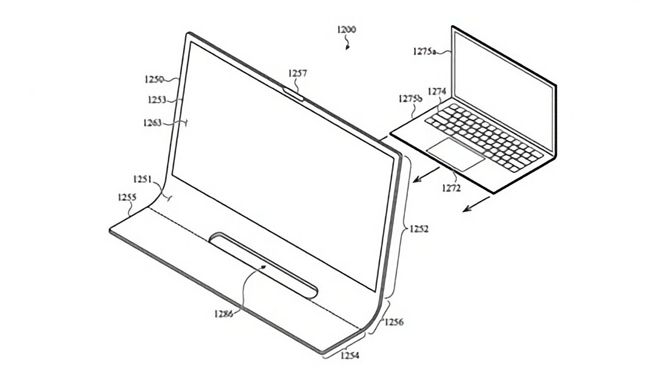 苹果新iMac专利获批：配带屏幕曲面玻璃、可嵌入MacBook外接显示