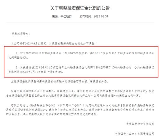 融资客注意了！下周一起实施保证金新比例，A股将迎4000亿资金释放