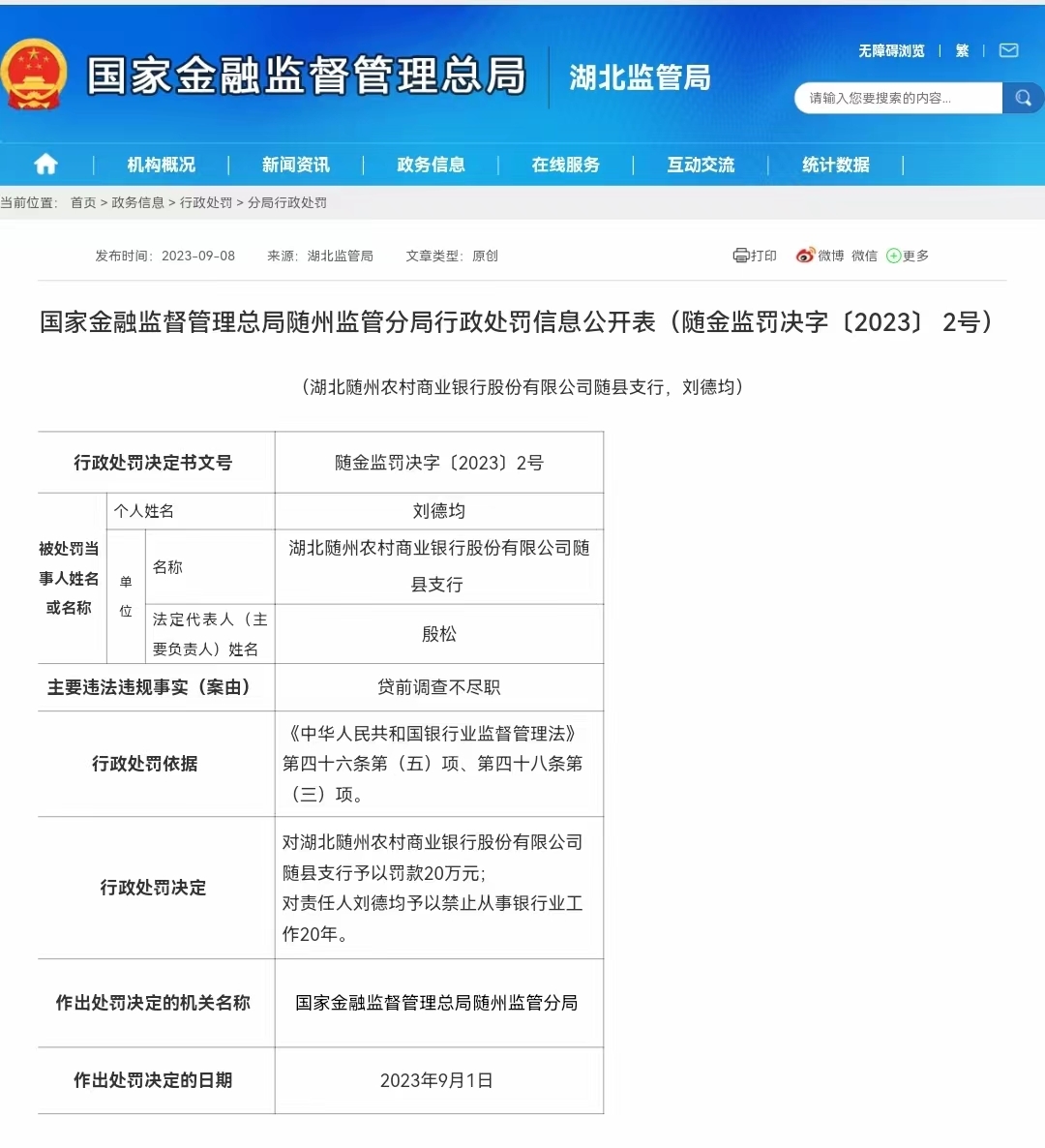 一天四份罚单均剑指违法放贷，多名银行员工被监管禁业