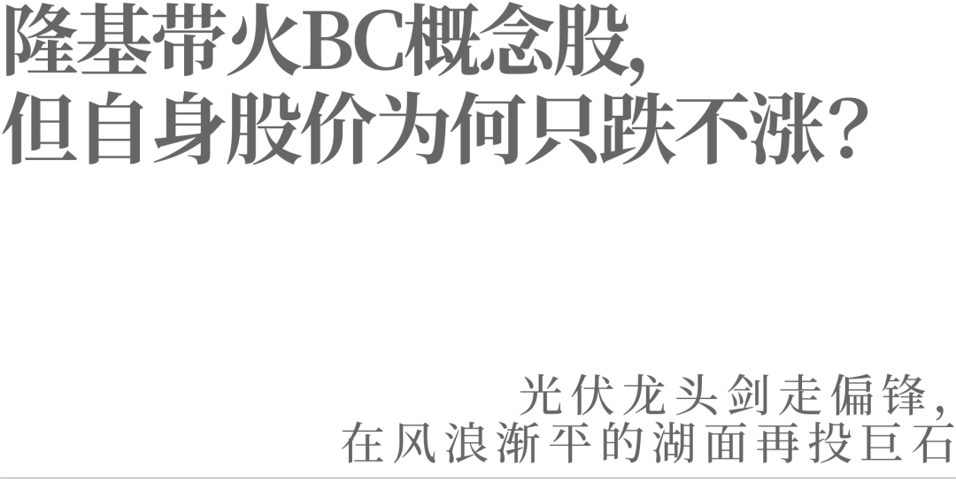 隆基带火BC概念股，但自身股价为何只跌不涨？