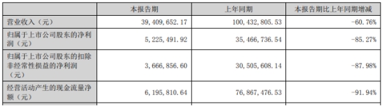 >雅艺科技上半年净利降85% 上市即巅峰兴业证券保荐