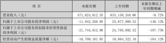 >七彩化学上半年亏去年亏 2019年上市两次募资共11.8亿