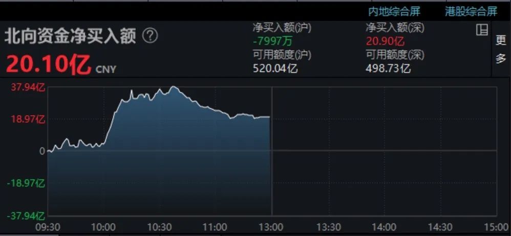 >北向资金回来了！半天净买入20亿元，5倍牛股“秒跌”80%，啥情况？