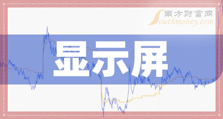 显示屏股票营收排行榜|2023第二季度