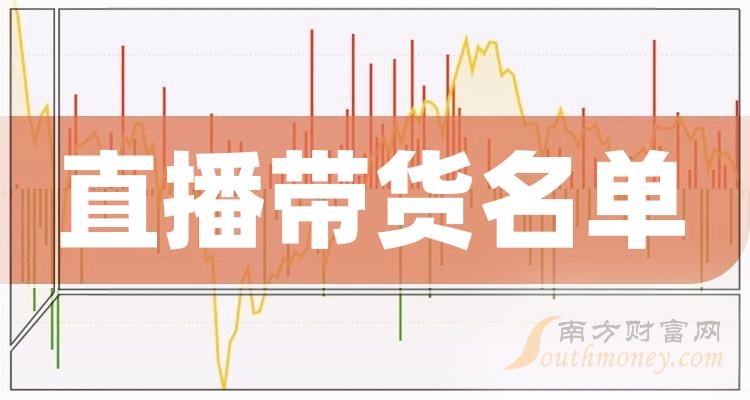 >直播带货概念股2023第二季度归属净利润10强名单