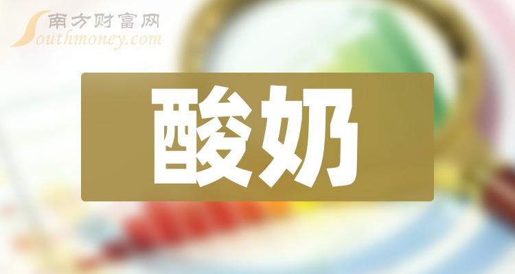 >2023第二季度酸奶概念股票净利润排名前十名单一览