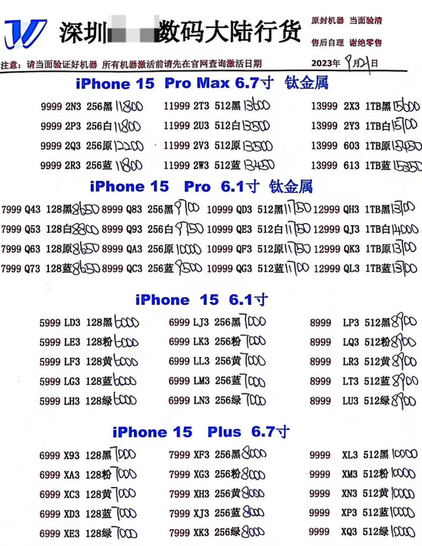 曝苹果iPhone 15渠道价格已开始下跌，但Pro Max涨疯了