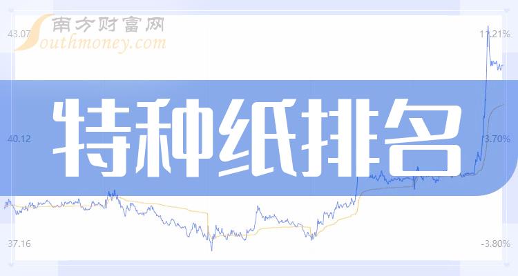 2023年第二季度特种纸股票营收排行榜（营收排名查询）