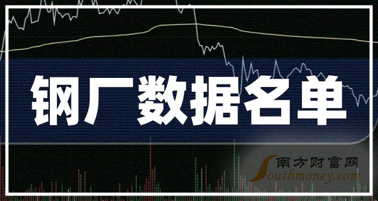 钢厂数据概念股2023年第二季度营收10大排名（附名单）