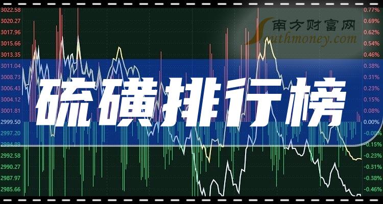 2023年第二季度硫磺概念股营收前十排行榜，榜单来了！