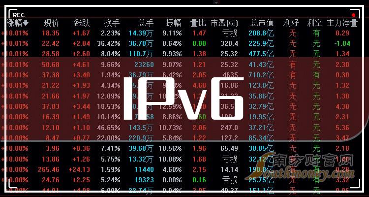 >市盈率榜|9月29日IPv6相关企业TOP20排行榜！