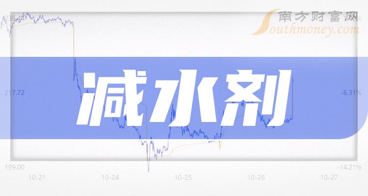 减水剂龙头股票有哪些？减水剂排名前十名一览表（2023/9/29）