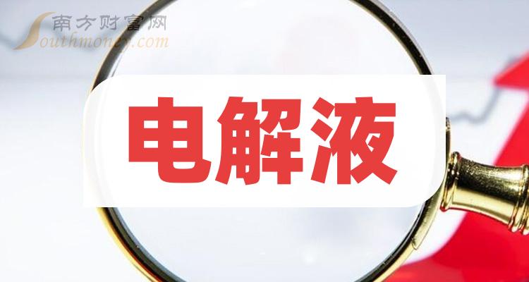 2023第二季度：电解液概念股票毛利润排名（前20股票盘点）