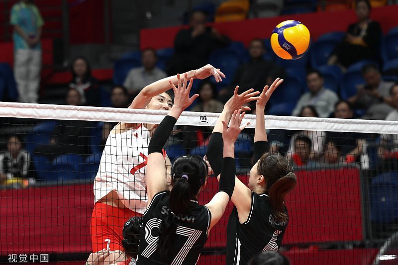 提前锁定四强！中国女排3-0韩国，拿下亚运会三连胜