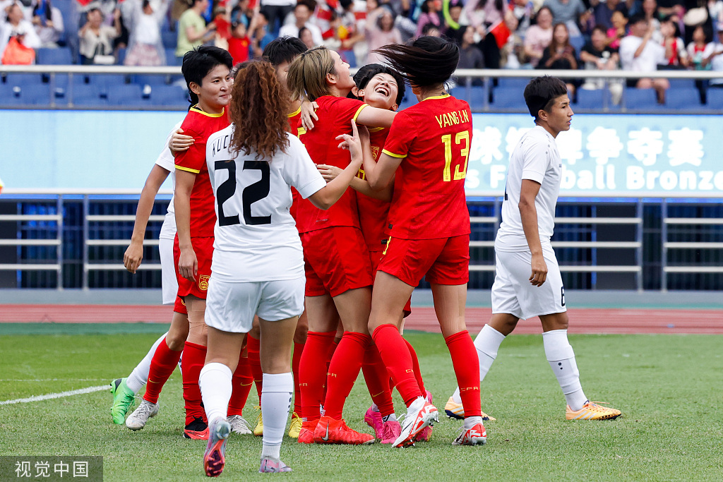 7-0大胜！中国女足获亚运铜牌，本月还将参加奥运预选赛