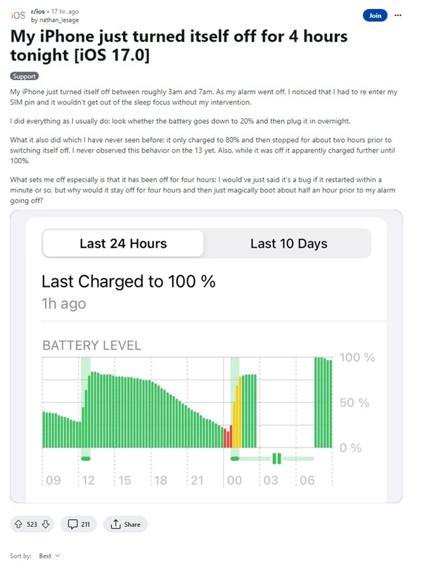 越来越不省心！大量用户反馈苹果手机自动关机，iPhone 15也在列