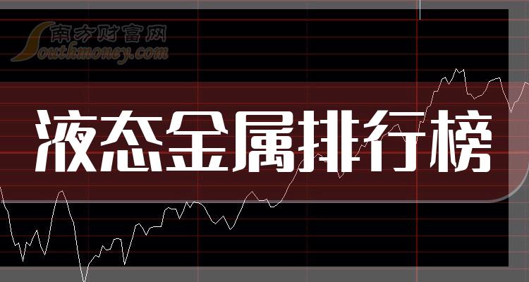 >十大液态金属企业：概念股市值排行榜一览（10月13日）