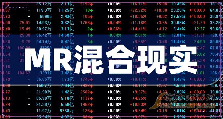 2023年第二季度MR混合现实上市公司营收增幅排名前十名