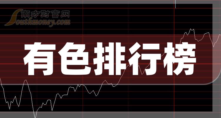 有色10大企业排行榜_每股收益排名前十查询（2023年第二季度）