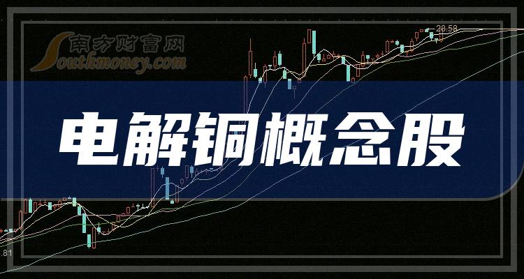 2023年第二季度电解铜概念股营业总收入排行榜前十名