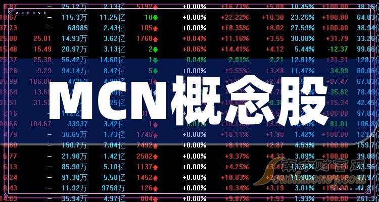 MCN概念股，2023年第二季度毛利率前十排行榜