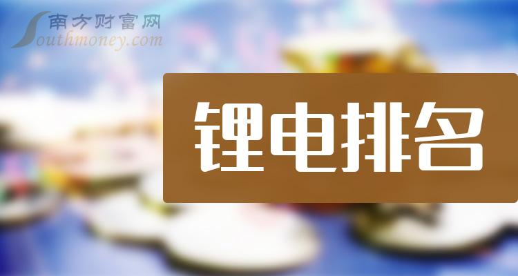 2023年第二季度锂电概念股票净利率排名前十名