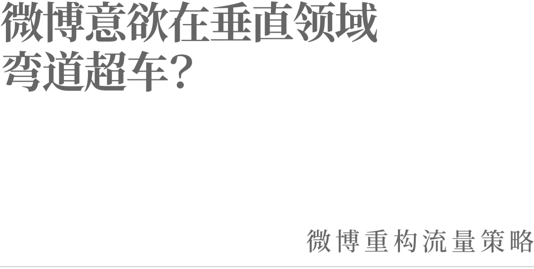 微博意欲在垂直领域弯道超车？