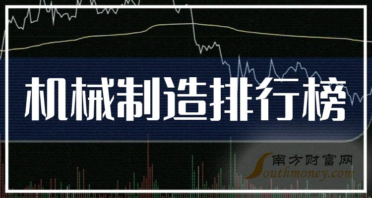 三季度机械制造概念上市公司每股收益前十排行榜，榜单来了！