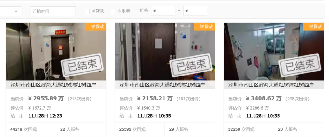 超10万次围观，深圳豪宅法拍房又火了