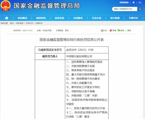 国家金融监管总局重磅出手：多家国有大行、股份行、知名保险机构被罚