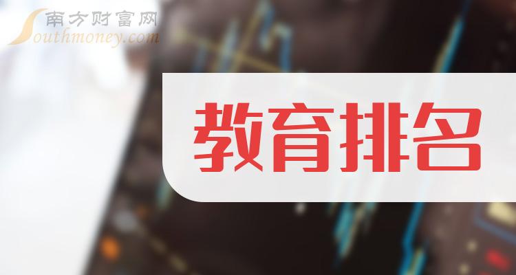 教育上市公司十强（2023年12月5日股票成交额的排名）