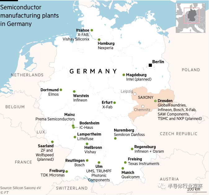 >德国芯片制造版图