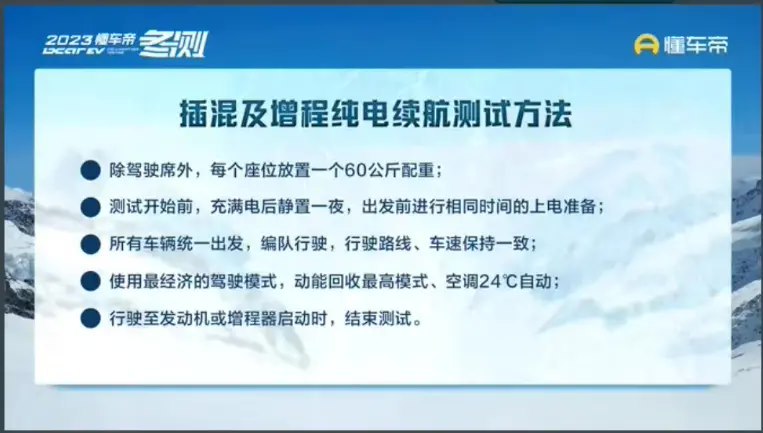 懂车帝插混和增程车型最新纯电续航测试结果出炉：问界M7仅10.6公里