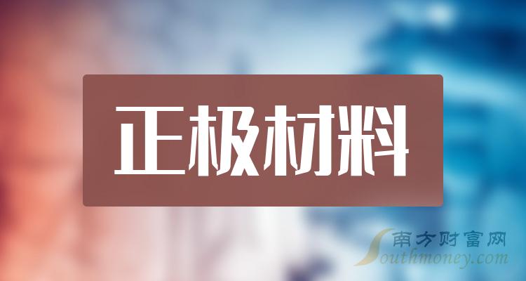 >正极材料相关公司十强_12月13日概念股成交额榜单出炉！