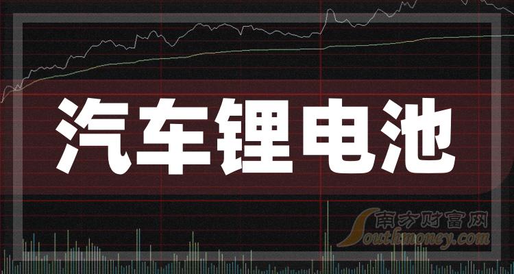 三季度汽车锂电池概念上市公司营收增幅排行榜来了！