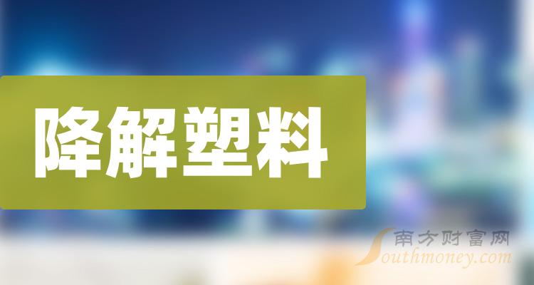 降解塑料十大企业排行榜（2023年第三季度股票营收排名）