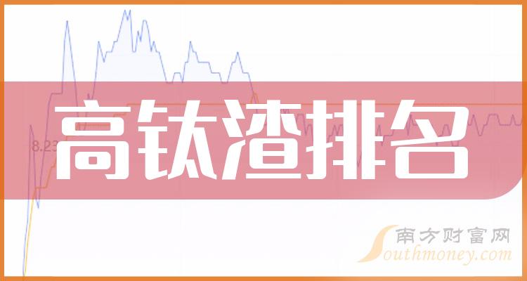 高钛渣上市公司十强（2023年第三季度股票营收增幅的排名）