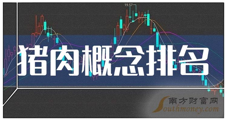 猪肉概念排名靠前的公司有哪些？（2023第三季度每股收益榜）