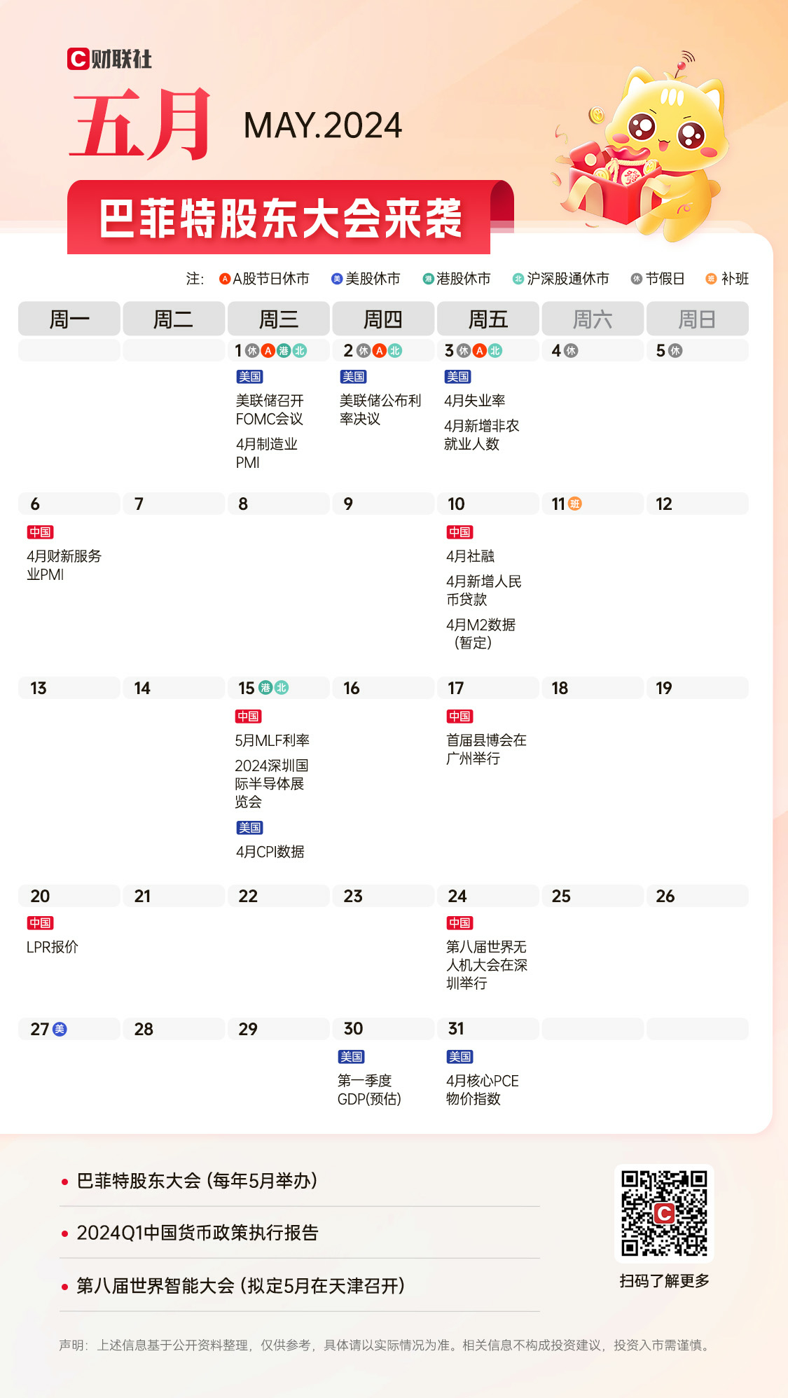 2024年投资日历来了！这些重磅信息值得关注