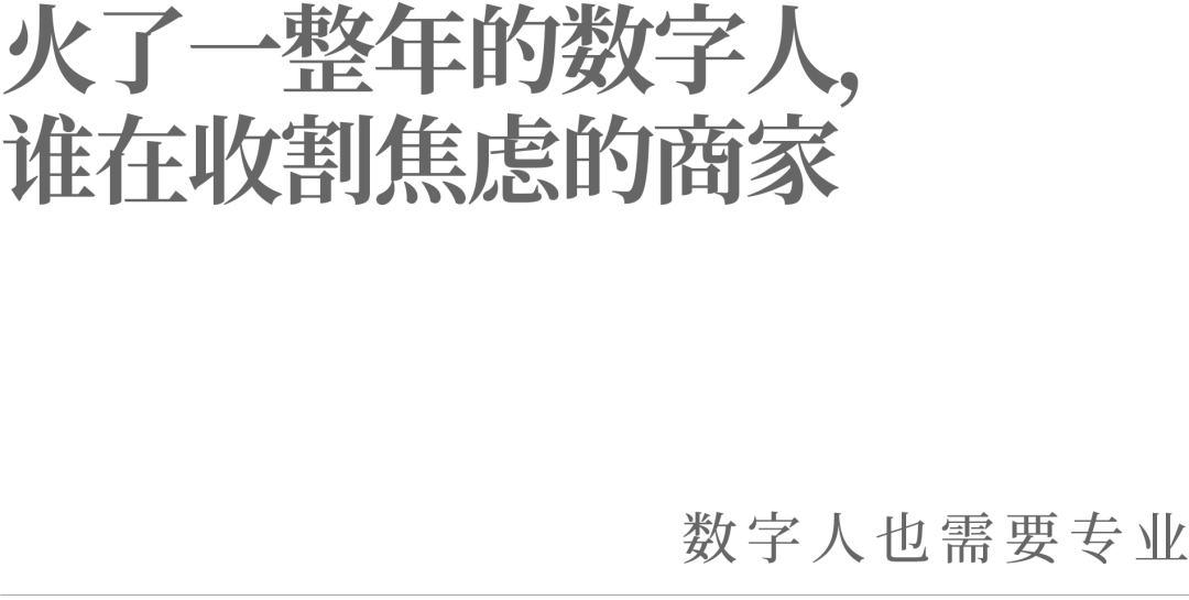 火了一整年的数字人，谁在收割焦虑的商家