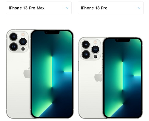iphone13pro和max区别详情