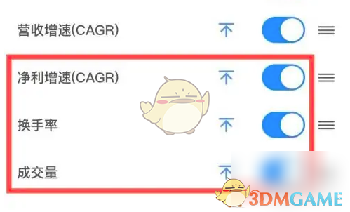 《雪球》指标设置方法