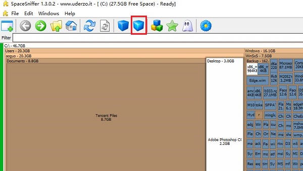 spacesniffer磁盘清理教程