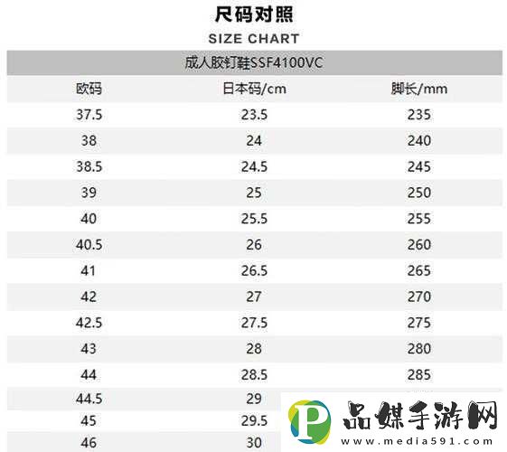 欧洲尺码日本尺码专线